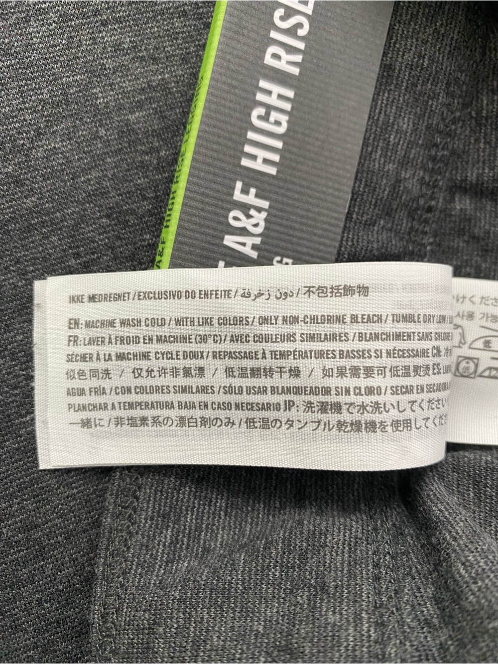 Abercrombie & Fitch The A&F High Rise Legging | Dark Gray Heather - Picture 15 of 16